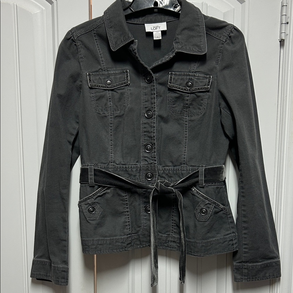 LOFT Women's Charcoal Utility Jacket